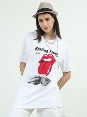 Rolling Chest Graphic Print Crew Neck T-Shirt | Regular Fit