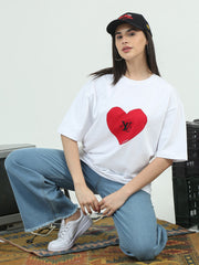 Love Front & Back print Crew Neck T-Shirt
