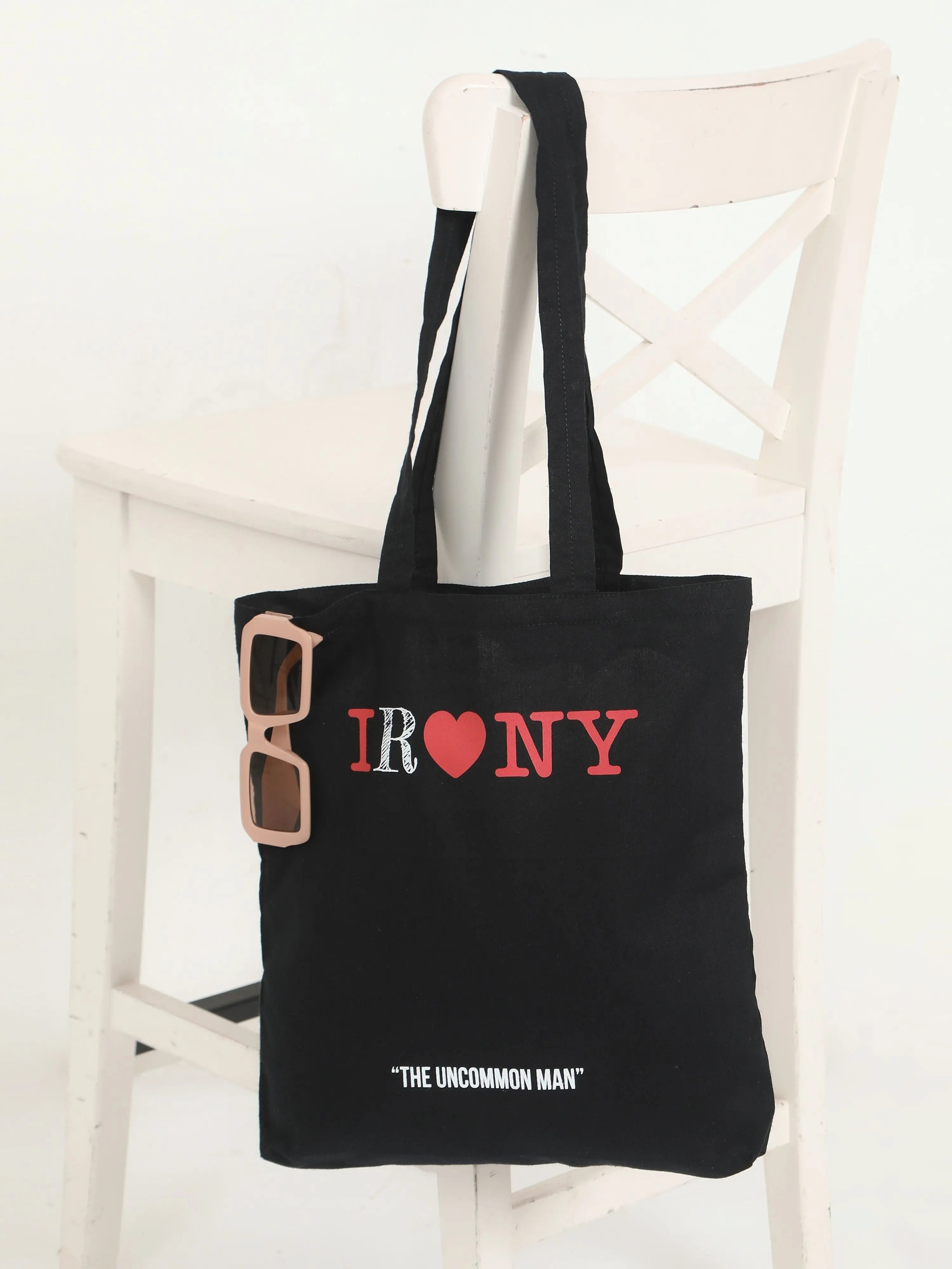 Irony Black Tote Bag